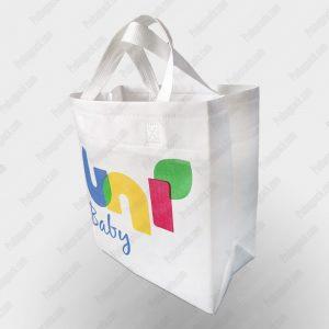 Toptan Bez Çanta Üretici 342 Ultrasonik Kaynaklı Nonwoven Tela 3D Alışveriş Çantası