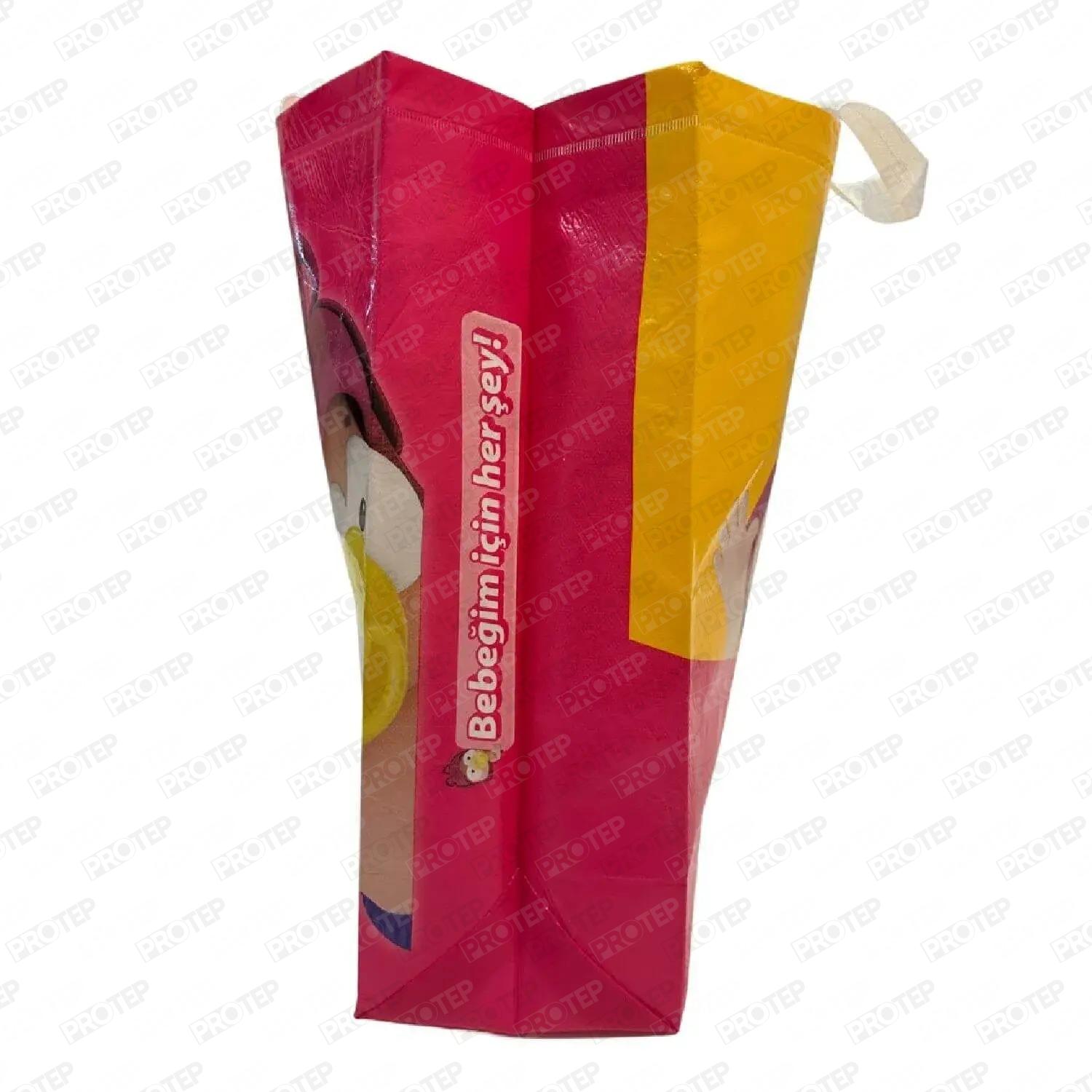 Lamineli 3D Körüklü Parlak Opp'Li Tela Nonwoven Çanta 4 Lamineli 3D Körüklü Parlak Opp'Li Tela Nonwoven Çanta - Görsel 4