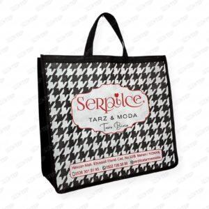 Dikişli Nonwoven Giyim Alışveriş Çantası