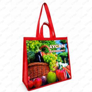 Dikişli Nonwoven Tela Alışveriş Çantası