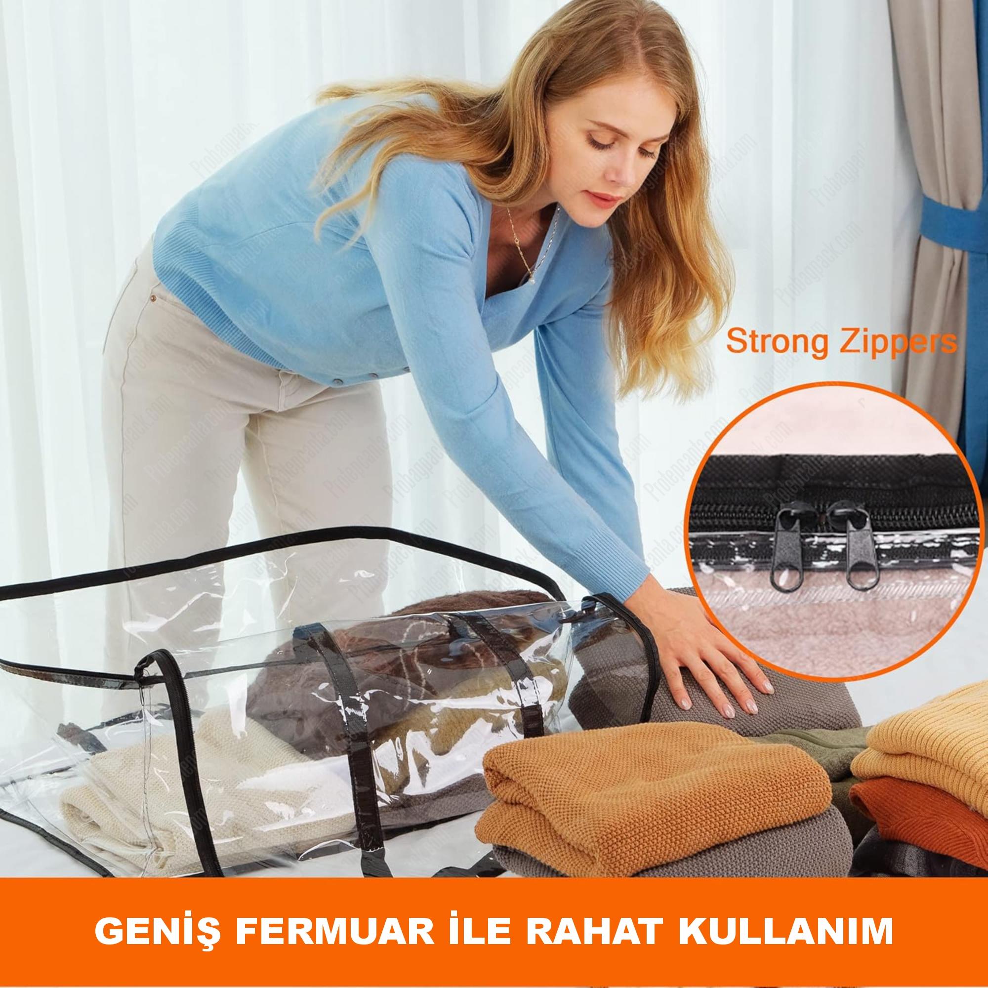 Giysi Saklama, Yorgan, Battaniye, Yatak, Yorgan Çantası 5 Giysi Saklama, Yorgan, Battaniye, Yatak, Yorgan Çantası - Görsel 5