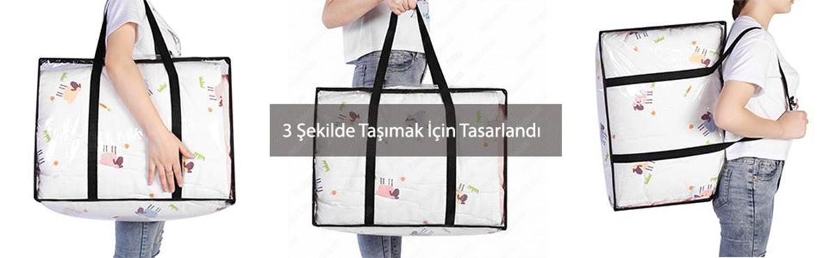Giysi Saklama Yorgan Battaniye Yatak Yorgan Cantasi Detay4