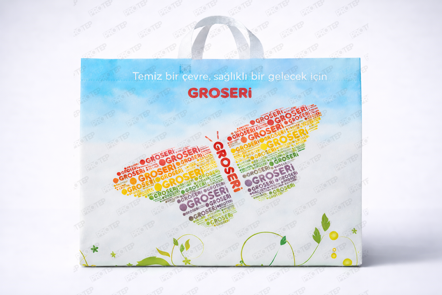 Gross Market Çevre Dostu Nonwoven Lamineli Bez Çanta 1 Gross Market Çevre Dostu Nonwoven Lamineli Bez Çanta