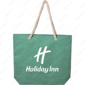 Imperteks Otel Plaj Cantasi Yesil Logolu