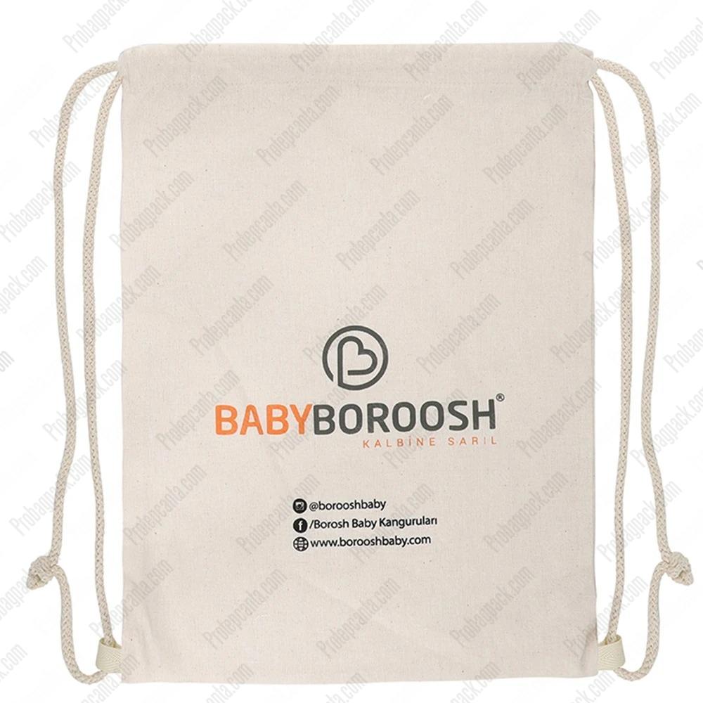 İpli Büzgülü Ham Bez Çanta - 32X45 Cm 1 İpli Büzgülü Ham Bez Çanta - 32X45 Cm