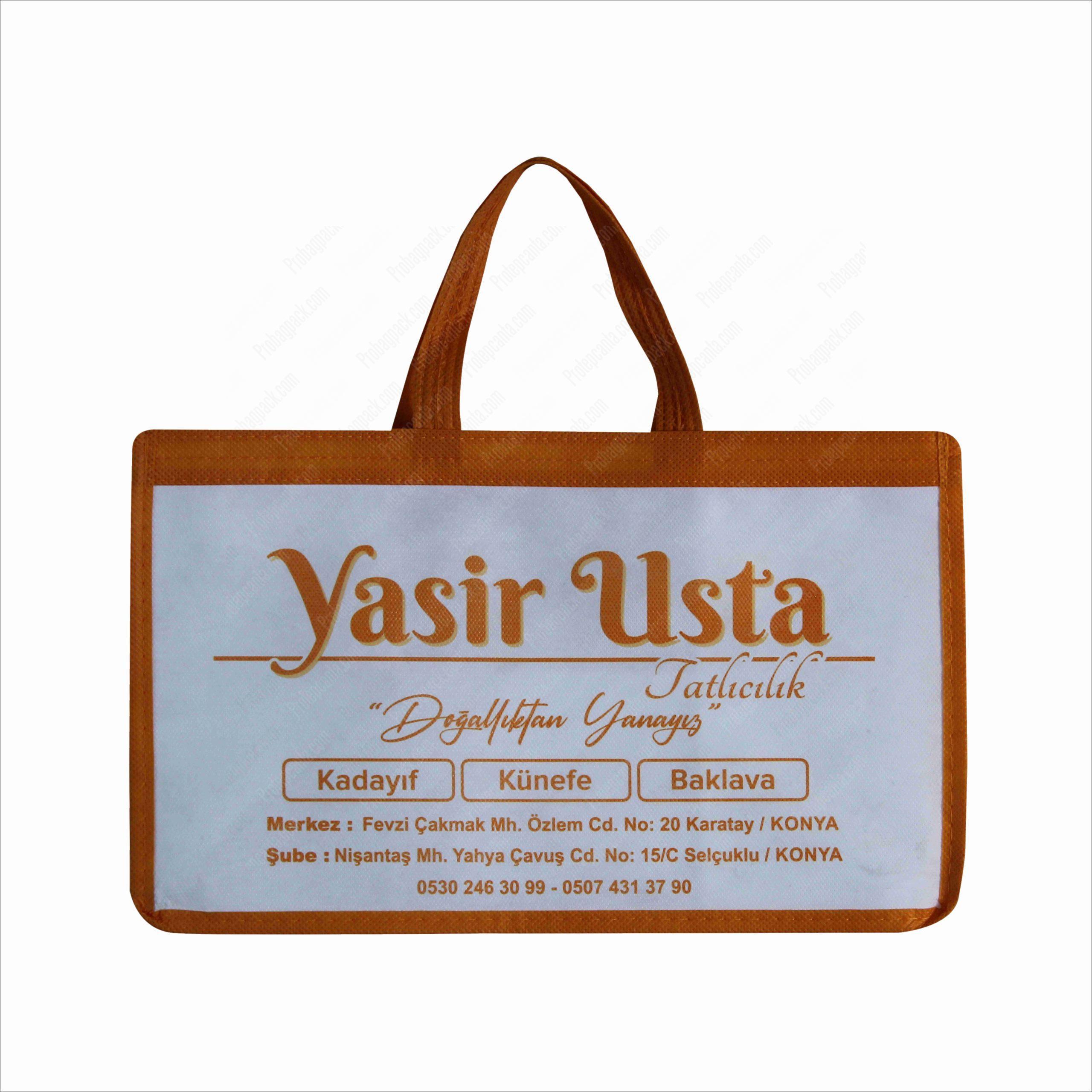 Künefeci Kadayıfçı Tatlıcı Dikişli Nonwoven Tela Bez Çanta 1 Künefeci Kadayıfçı Tatlıcı Dikişli Nonwoven Tela Bez Çanta