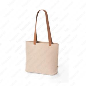 Alternative view of Natural Keçe Bez Tote Taşıma Çantası