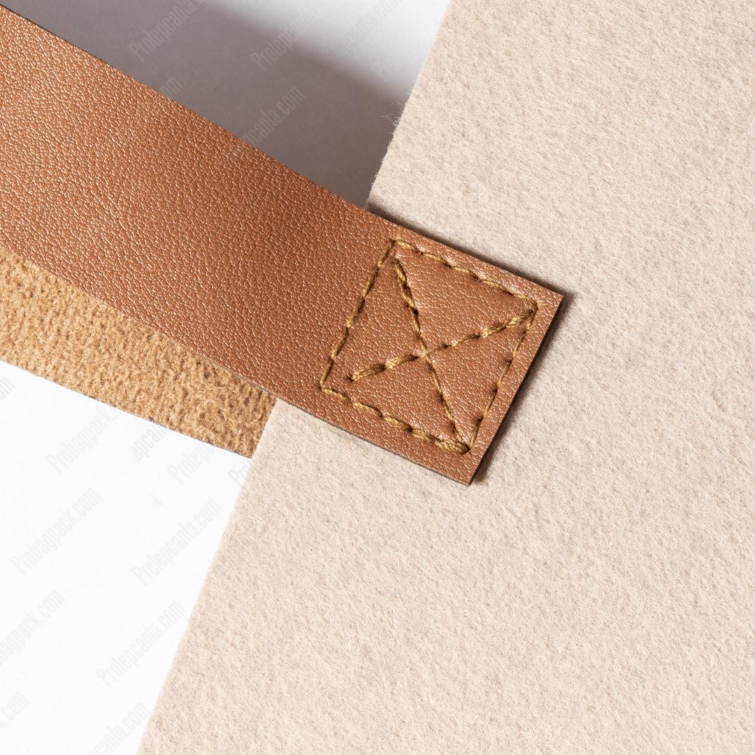 Natural Keçe Bez Tote Taşıma Çantası 4 Natural Keçe Bez Tote Taşıma Çantası - Görsel 4