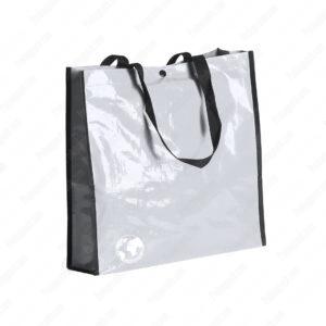 Non Woven Lamineli Plaj Cantasi Recycle Beyaz Fuar Çantası