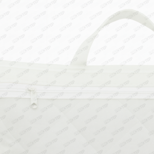 Toptan Bez Çanta Üretici 1 Alternative View Of Nonwoven Şeritli Şeffaf Pvc Pencereli Yastık Çantası