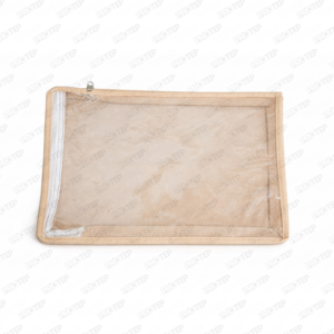 Nonwoven Tela Şeffaf Pvcli Fermuarlı Triko Taşıma Çantası