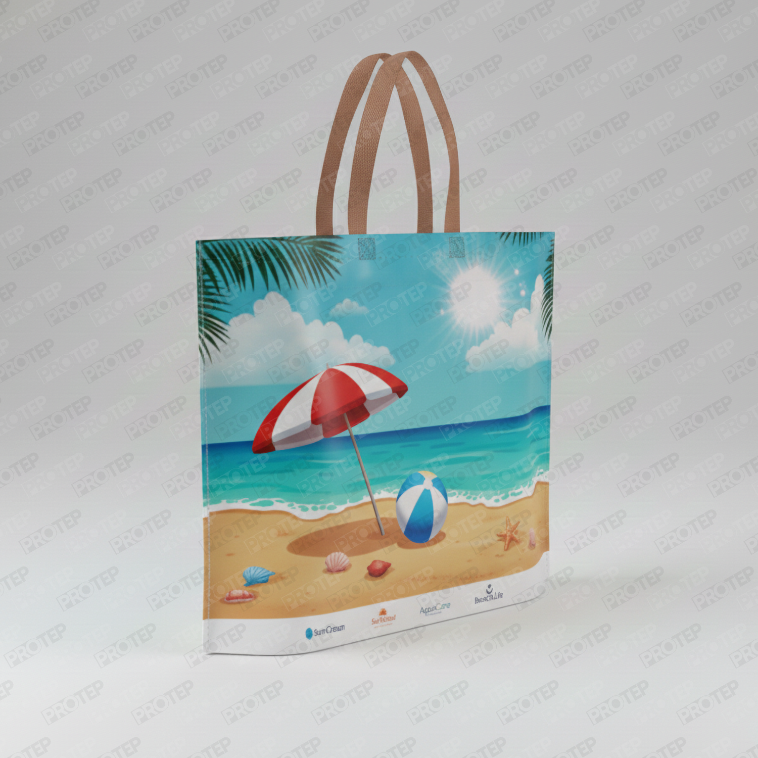 Ultrasonik Lamineli Alt Körüklü Plaj Çantası 2 Ultrasonik Lamineli Alt Körüklü Plaj Çantası - Görsel 2