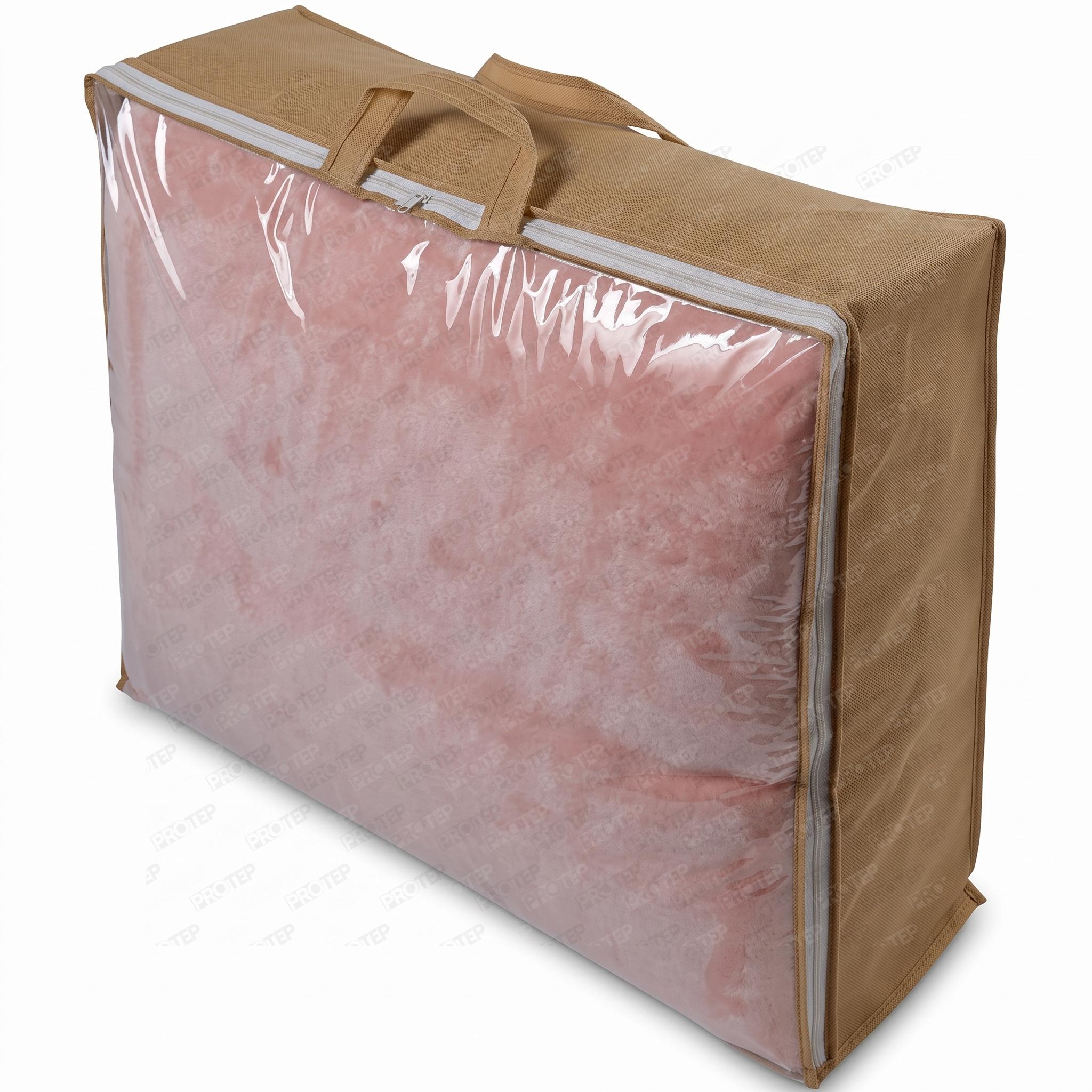 Uyku Seti Çantası – Şeffaf Pvc Pencereli, Biyeli Nonwoven Tela Hurç Çanta 4 Uyku Seti Çantası – Şeffaf Pvc Pencereli, Biyeli Nonwoven Tela Hurç Çanta - Görsel 4