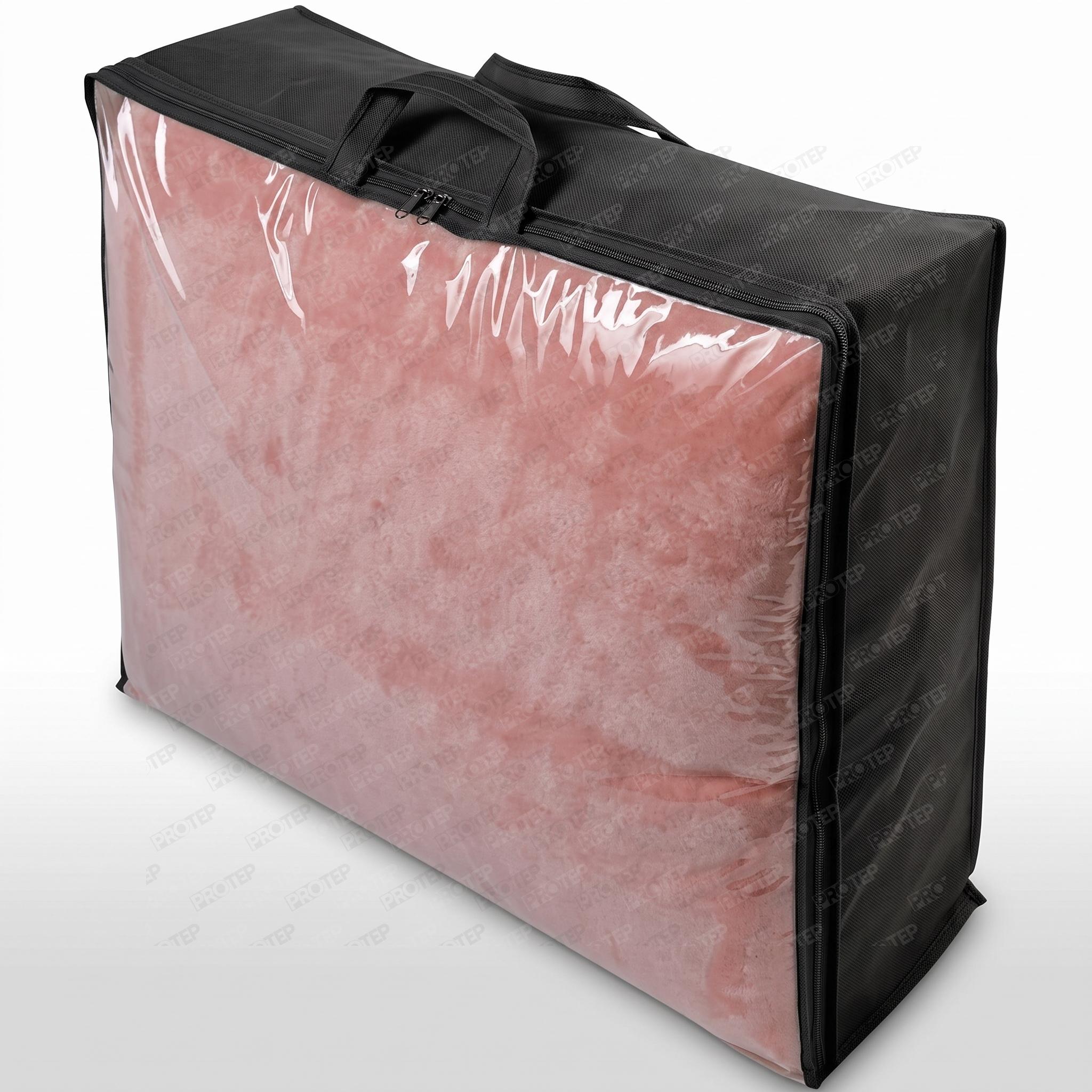 Uyku Seti Çantası – Şeffaf Pvc Pencereli, Biyeli Nonwoven Tela Hurç Çanta 2 Uyku Seti Çantası – Şeffaf Pvc Pencereli, Biyeli Nonwoven Tela Hurç Çanta - Görsel 2