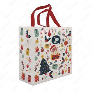 Yeni Yil Noel Mutlu Yillar Ultrasonik Nonwoven Bez Canta 1