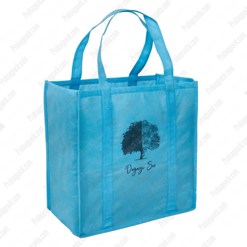 Nonwoven Alışveriş Çantası Alttan Destekli Kulp Körük Biyeli 1 Nonwoven Alışveriş Çantası Alttan Destekli Kulp Körük Biyeli