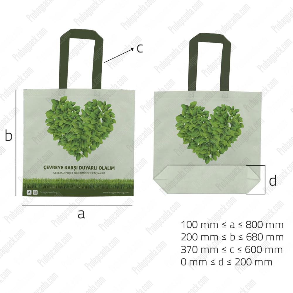 Ultrasonik Tela Nonwoven Alt Körüklü Bez Çanta 2 Ultrasonik Tela Nonwoven Alt Körüklü Bez Çanta - Görsel 2