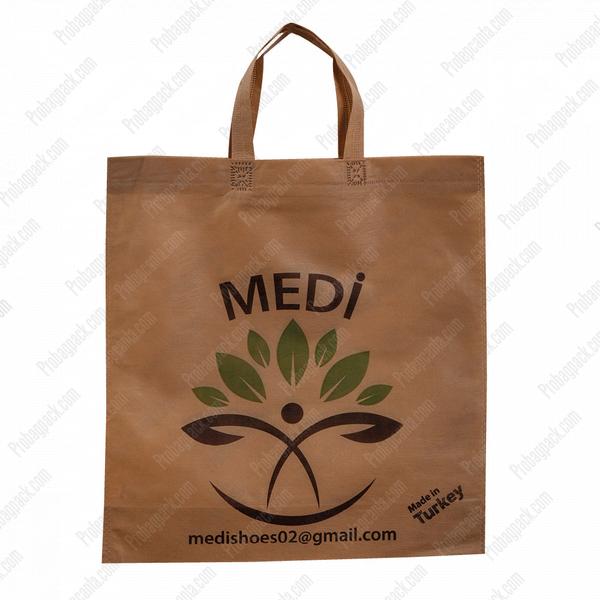 Ultrasonik Kaynaklı Nonwoven Bej Promosyon Fuar Çantası 1 Ultrasonik Kaynaklı Nonwoven Bej Promosyon Fuar Çantası