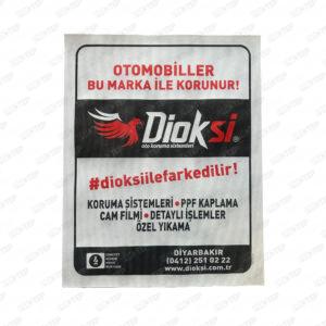 Alternative View Of Tela Kumaş Bez Oto Paspas Renkli Baskılı