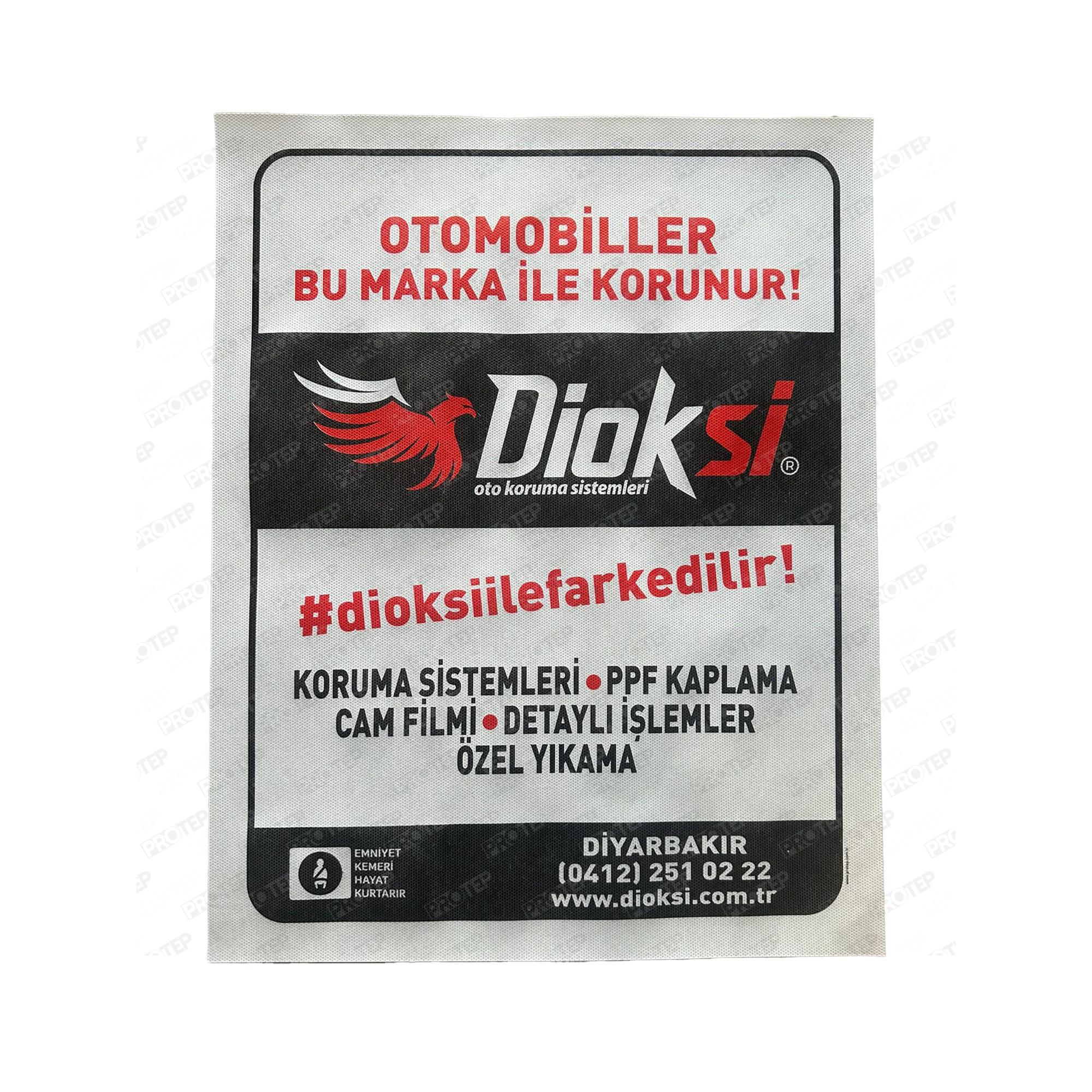 Tela Kumaş Bez Oto Paspas Renkli Baskılı 2 Tela Kumaş Bez Oto Paspas Renkli Baskılı - Görsel 2