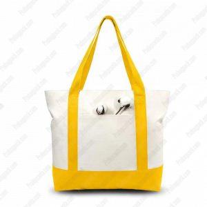 Cepli Ve Ozel Logolu Kanvas Tote Alisveris Plaj Otel Cantasi 6