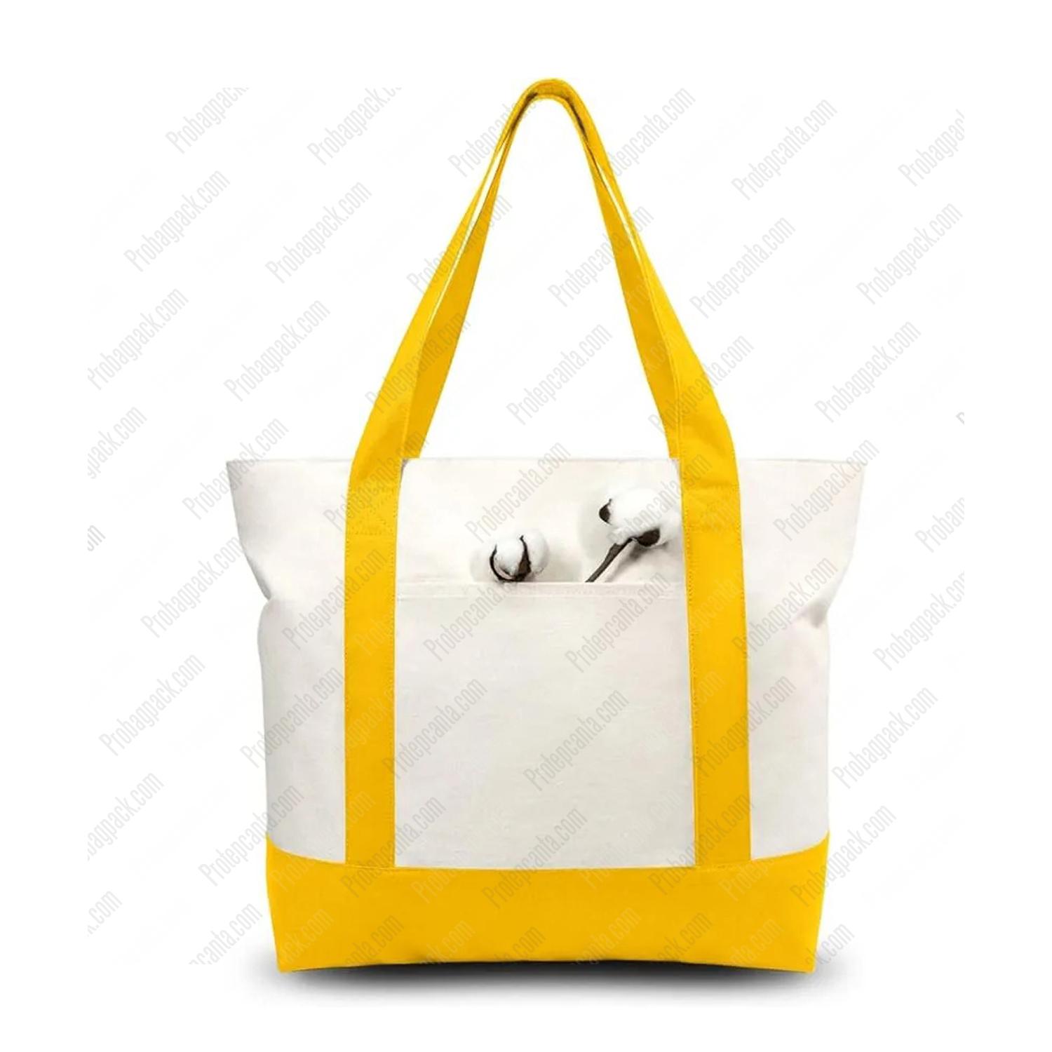 Cepli Ve Özel Logolu Kanvas Tote, Alışveriş, Plaj, Otel Çantası 5 Cepli Ve Özel Logolu Kanvas Tote, Alışveriş, Plaj, Otel Çantası - Görsel 5