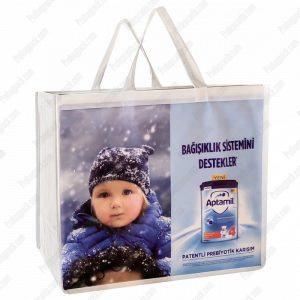 Dikişli Nonwoven Tela Alışveriş Çantası