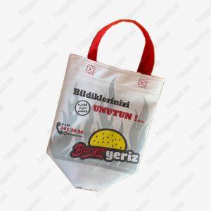 Toptan Bez Çanta Üretici 326 Ultrasonik Körüklü Fast Food (Hamburger) Tela Nonwoven Çanta