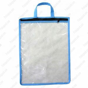 Alternative view of Fermuarlı Körüklü Önü Pvc Nonwoven Tela Çanta