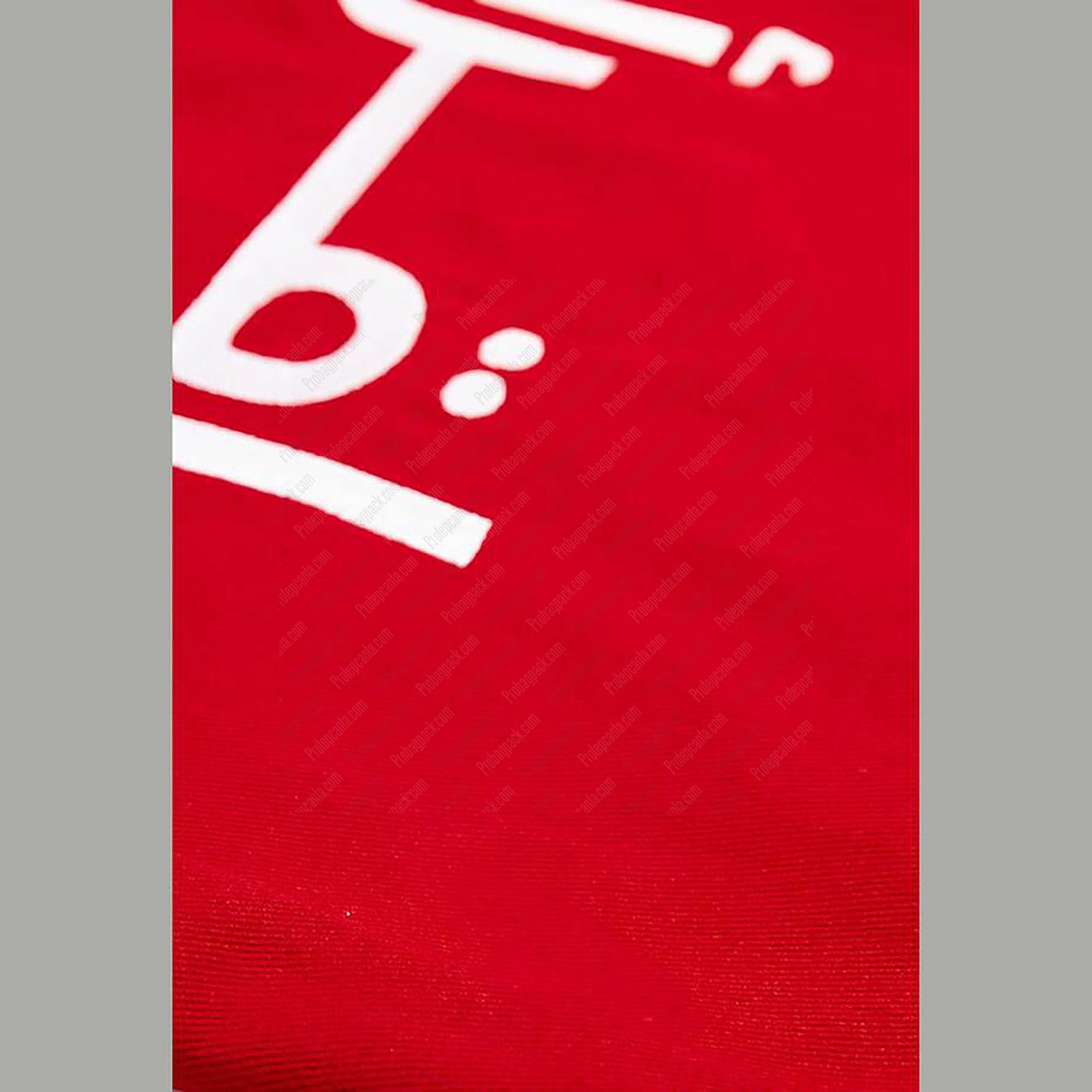 Kırmızı Pamuk Gabardin Nakışlı Bez Çanta 4 Kırmızı Pamuk Gabardin Nakışlı Bez Çanta - Görsel 4