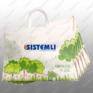 Ultrasonik Tela Nonwoven Avm Gross Market Çantası 36x50 cm