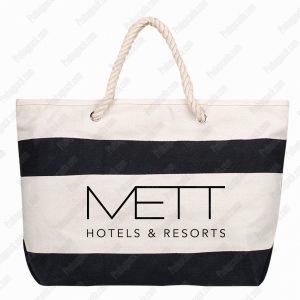 Alternative view of Kuş Gözlü Taban Körüklü Kanvas Tote, Alışveriş, Plaj, Otel Çantası