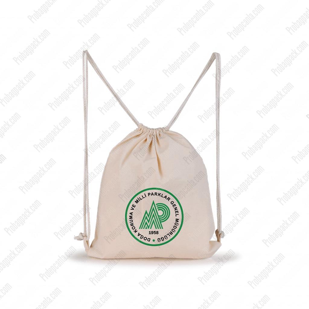 Ham Bez Sırt Çantası - 35X40 Cm 3 Ham Bez Sırt Çantası - 35X40 Cm - Görsel 3