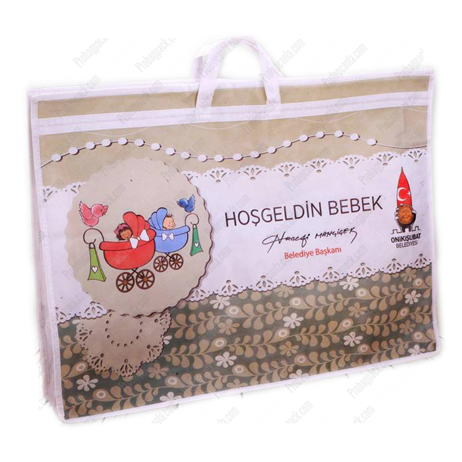 Nonwoven Tela Dikişli Hoşgeldin Bebek Çantası 50X36X20Cm 1 Nonwoven Tela Dikişli Hoşgeldin Bebek Çantası 50X36X20Cm