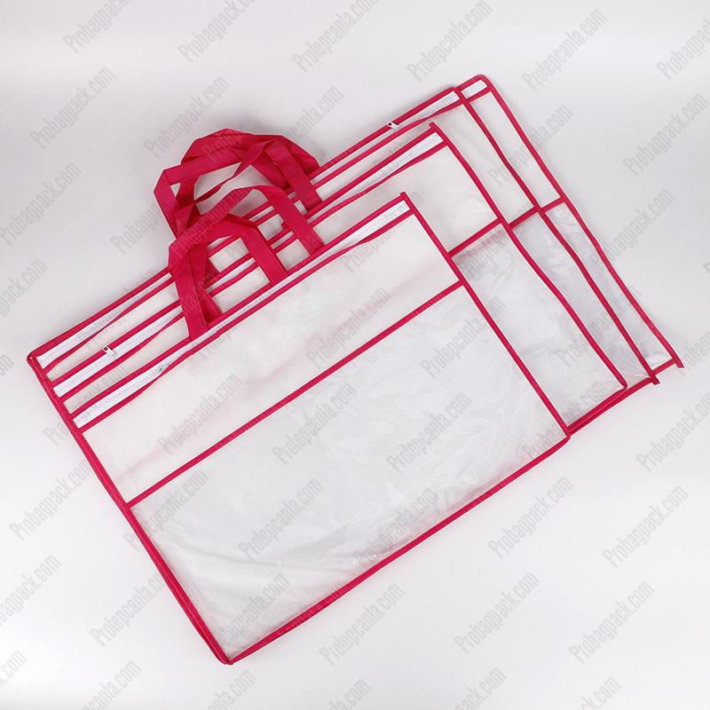 Nonwoven Şeffaf Pvc Li Fermuarlı Kılıf Torba Çanta 1 Nonwoven Şeffaf Pvc Li Fermuarlı Kılıf Torba Çanta