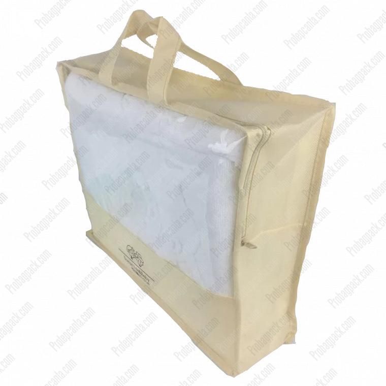 Nonwoven Fermuarlı Battaniye, Yorgan Ve Yastık Taşıma Saklama Çantası 5 Nonwoven Fermuarlı Battaniye, Yorgan Ve Yastık Taşıma Saklama Çantası - Görsel 5