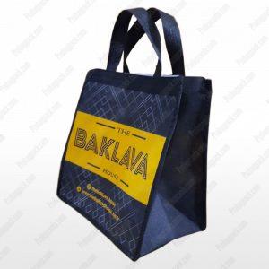 Alternative view of Nonwoven Tela Dikişli Baklava Çantası 38x25x28 cm