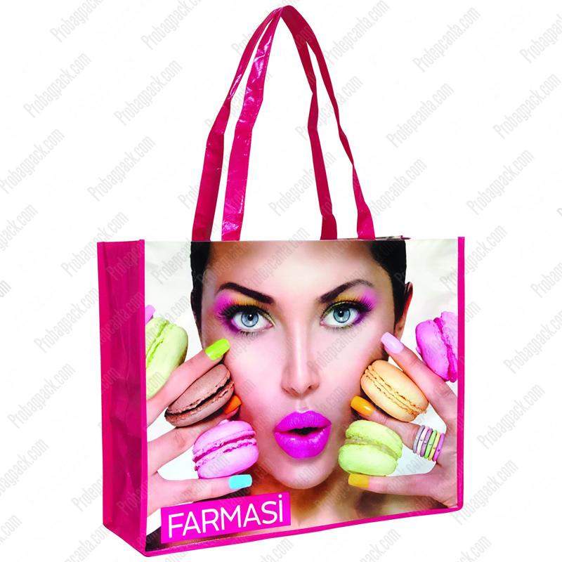 Laminasyonlu Dikişli Nonwoven Tela Çanta 1 Laminasyonlu Dikişli Nonwoven Tela Çanta