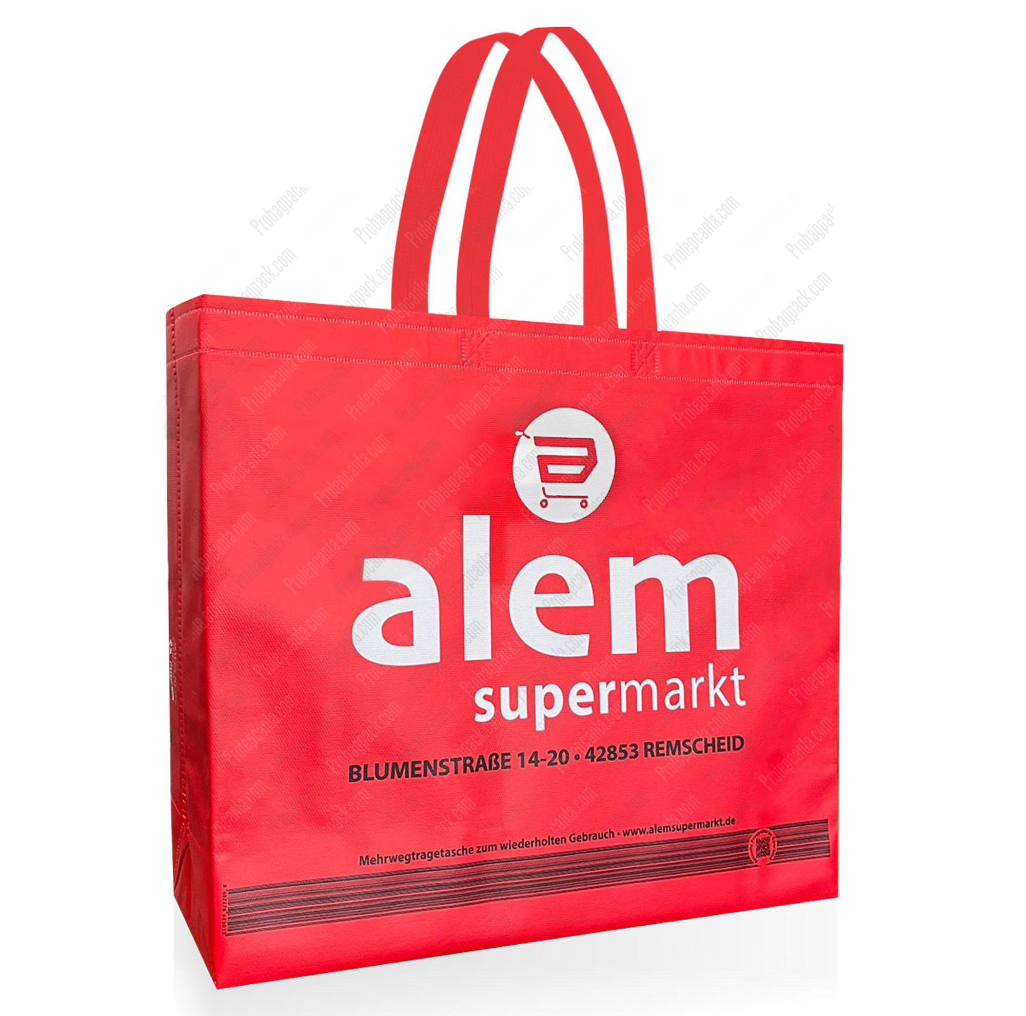 Lamineli Ultrasonik Kaynaklı 3D Box Market Çantası 1 Lamineli Ultrasonik Kaynaklı 3D Box Market Çantası