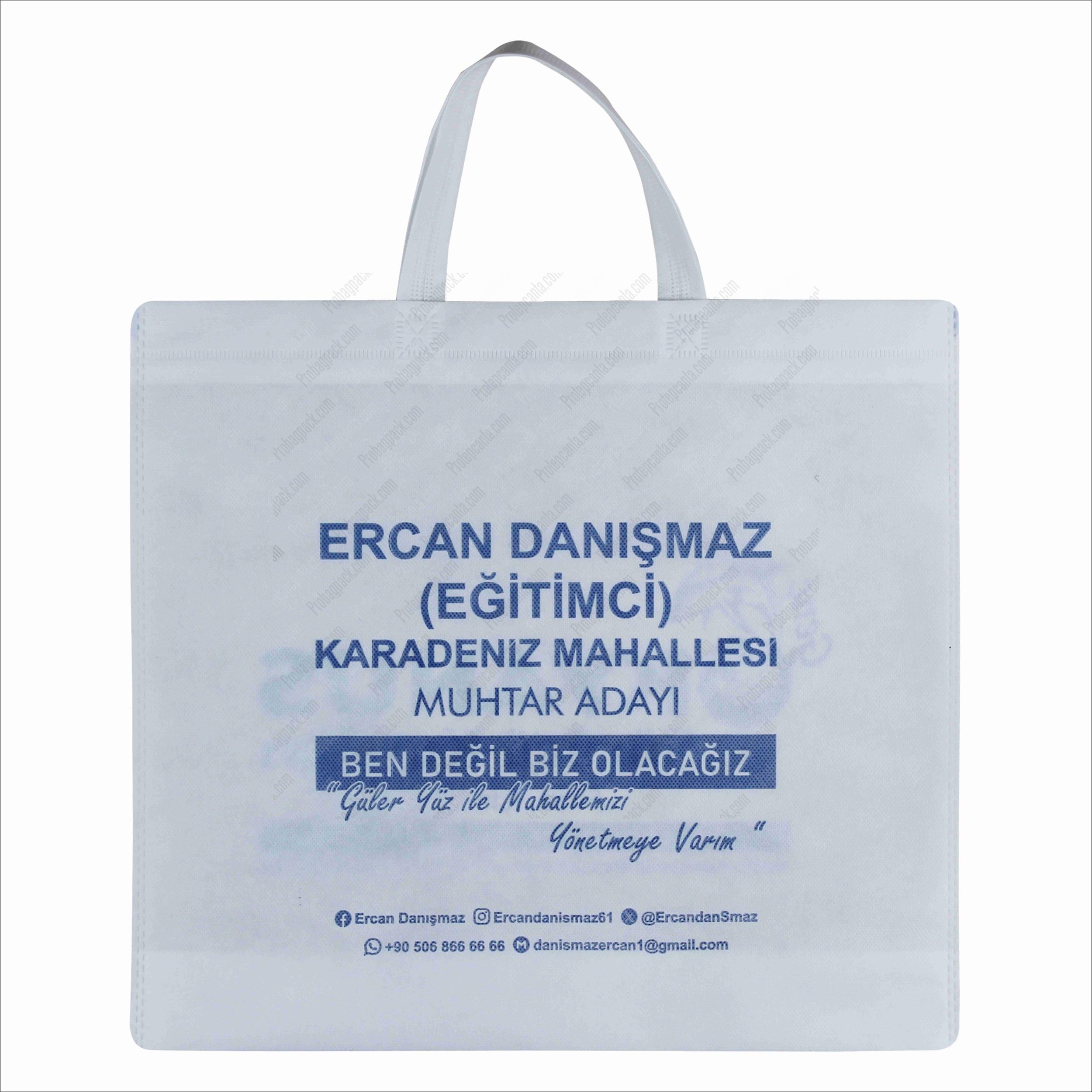 Muhtar Adayı Nonwoven Tela Bez Çanta 1 Muhtar Adayı Nonwoven Tela Bez Çanta