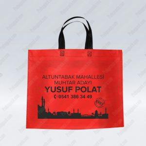 Alternative view of Muhtar Adayı Nonwoven Tela Bez Çanta