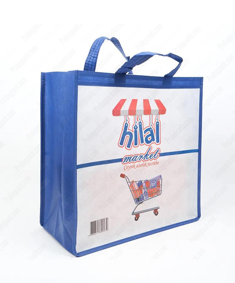 Nonwoven Tela Market Çantası 40X40X20Cm 2 Nonwoven Tela Market Çantası 40X40X20Cm - Görsel 2