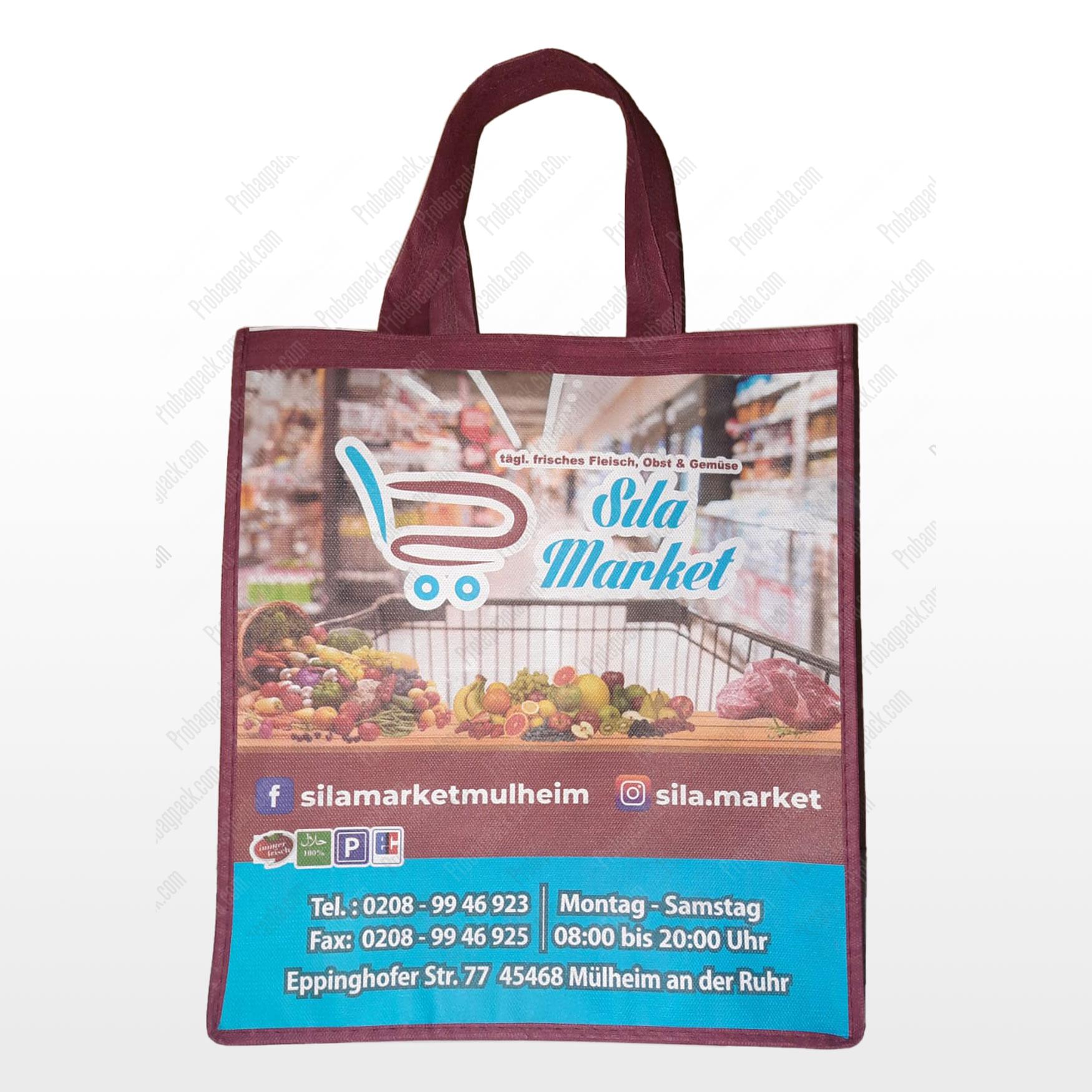 Nonwoven Promosyon Market Alışveriş Çantası 1 Nonwoven Promosyon Market Alışveriş Çantası