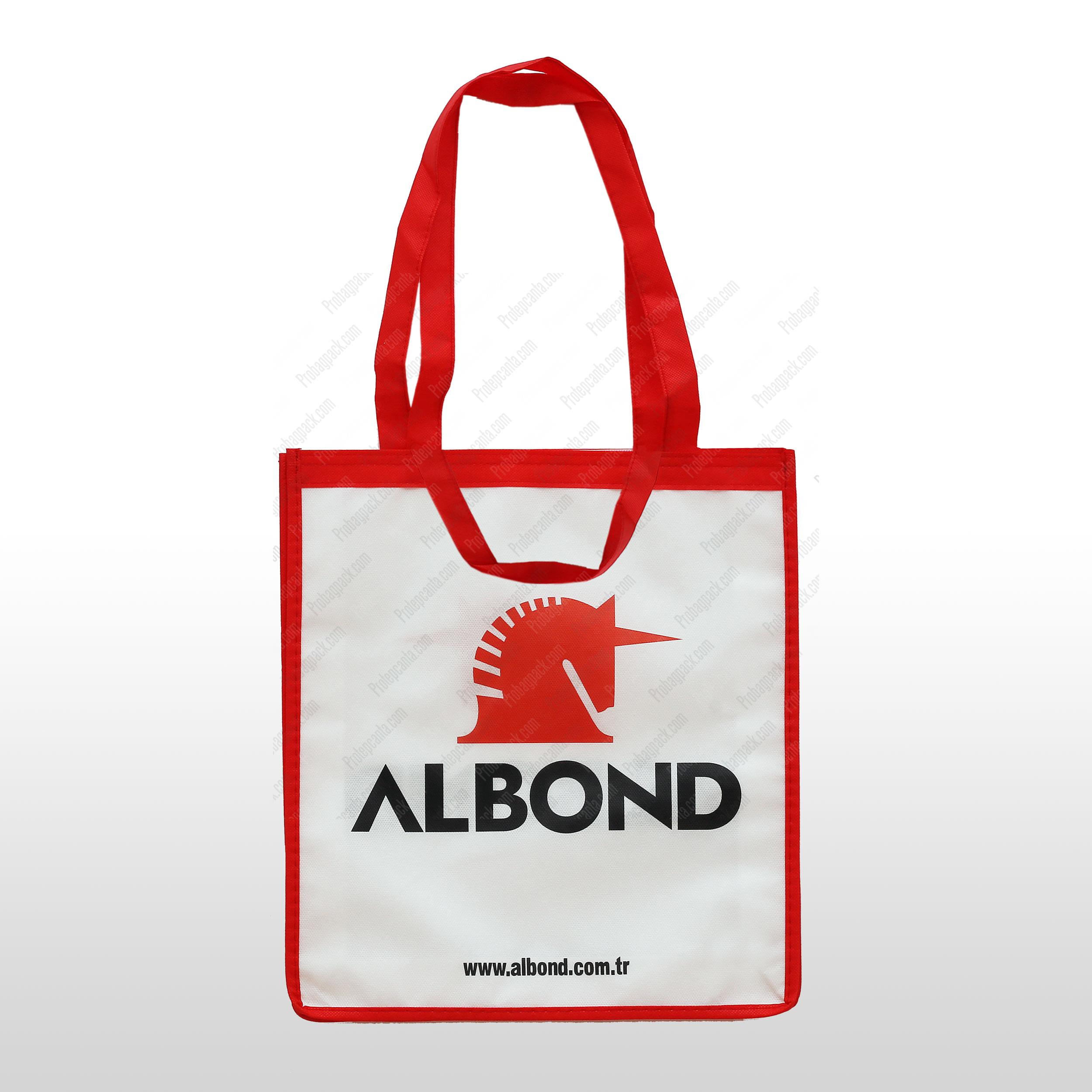 Dikişli Nonwoven Tela Çift Kulplu Fuar Çantası 1 Dikişli Nonwoven Tela Çift Kulplu Fuar Çantası