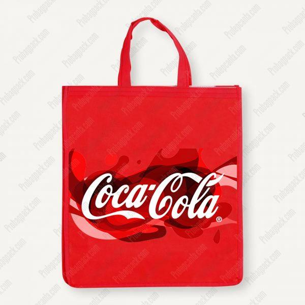 Dikişli Nonwoven Tela Coca Cola Şirket Çantası