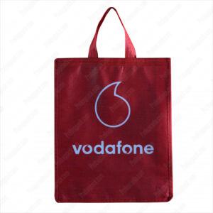 Toptan Bez Çanta Üretici 75 Dikişli Nonwoven Vodafone Bez Çantası