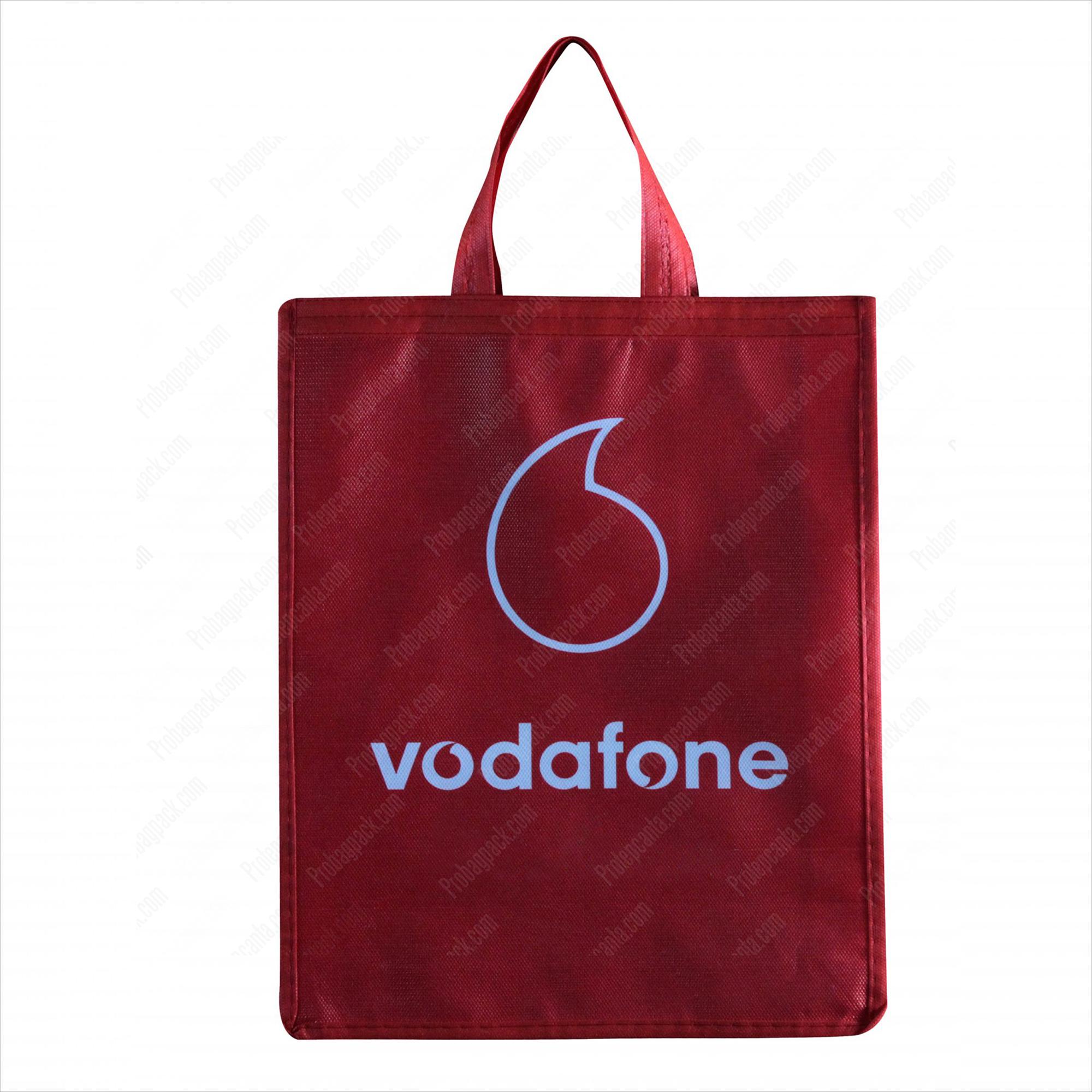 Dikişli Nonwoven Vodafone Bez Çantası 1 Dikişli Nonwoven Vodafone Bez Çantası