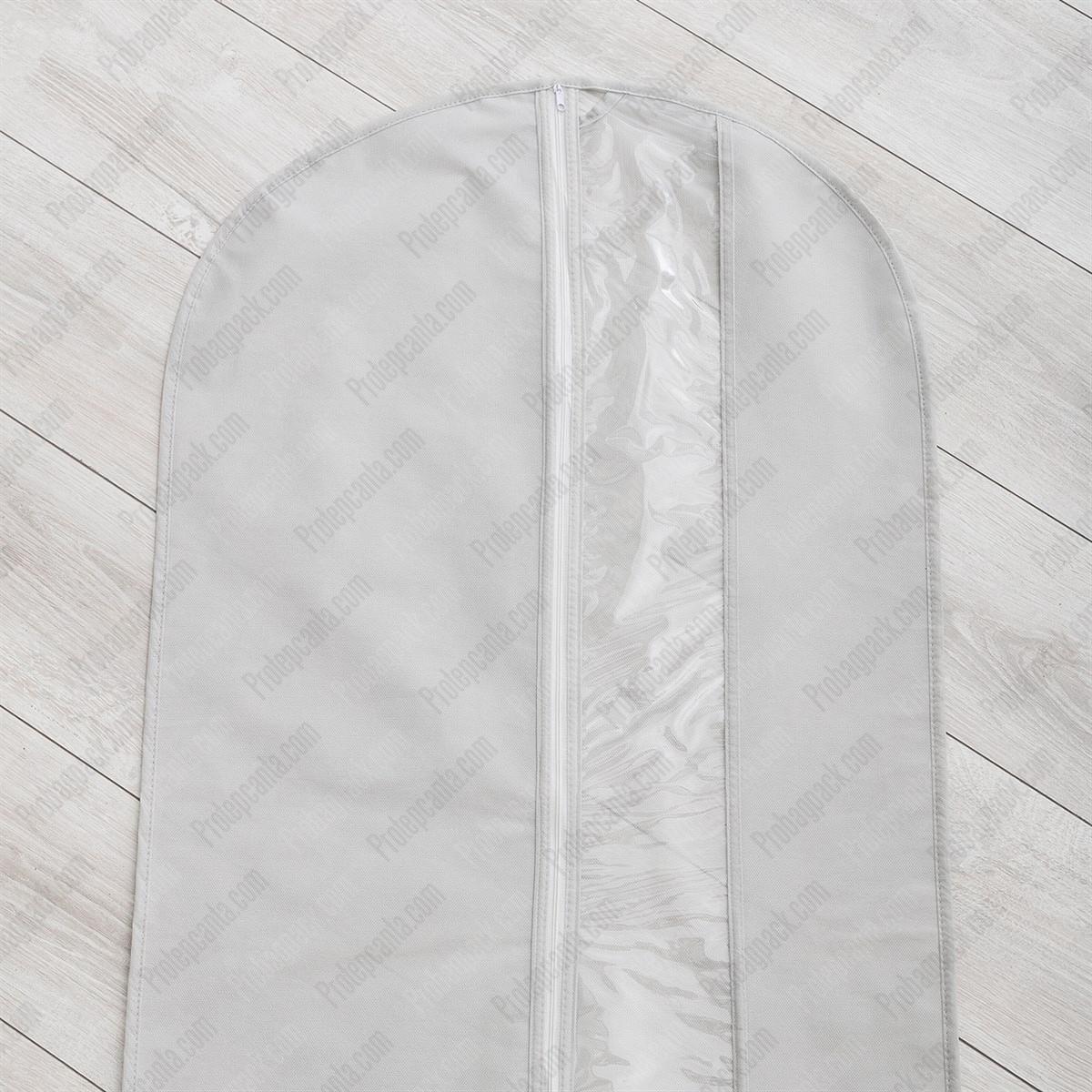 Nonwoven Tela Fermuarlı Pvc Pencereli Takım Elbise Kılıfı 60X160 Cm 6 Nonwoven Tela Fermuarlı Pvc Pencereli Takım Elbise Kılıfı 60X160 Cm - Görsel 6