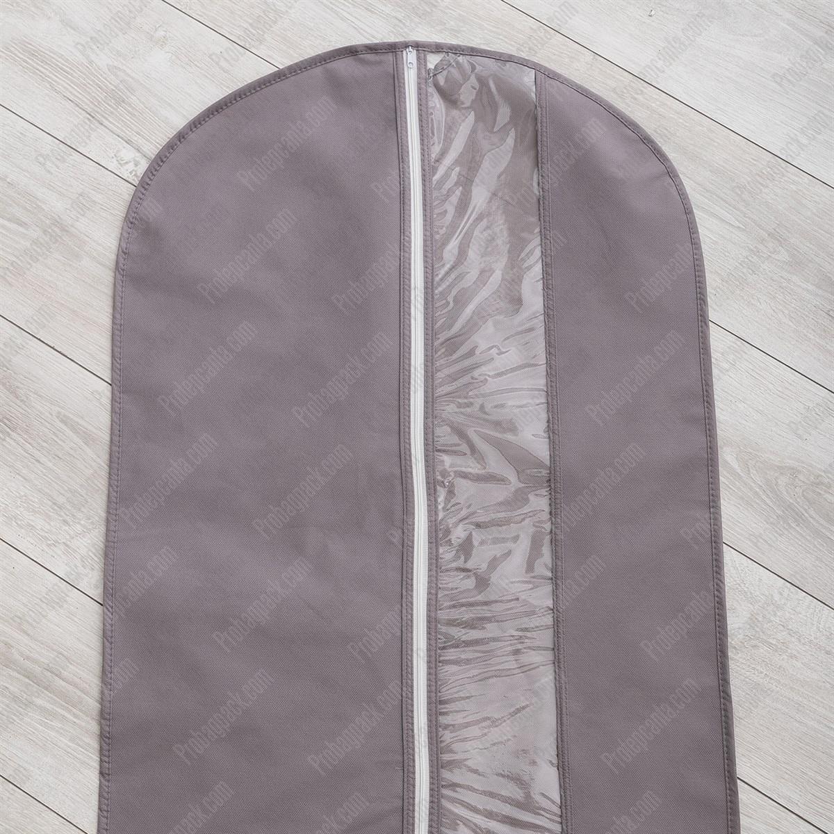 Nonwoven Tela Fermuarlı Pvc Pencereli Takım Elbise Kılıfı 60X160 Cm 4 Nonwoven Tela Fermuarlı Pvc Pencereli Takım Elbise Kılıfı 60X160 Cm - Görsel 4