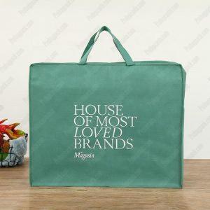 Alternative view of Nonwoven Tela Fermuarlı Dikişli 3D Körüklü Çanta